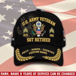 US Army, American By Birth, Veteran By Choice - Classic Cap