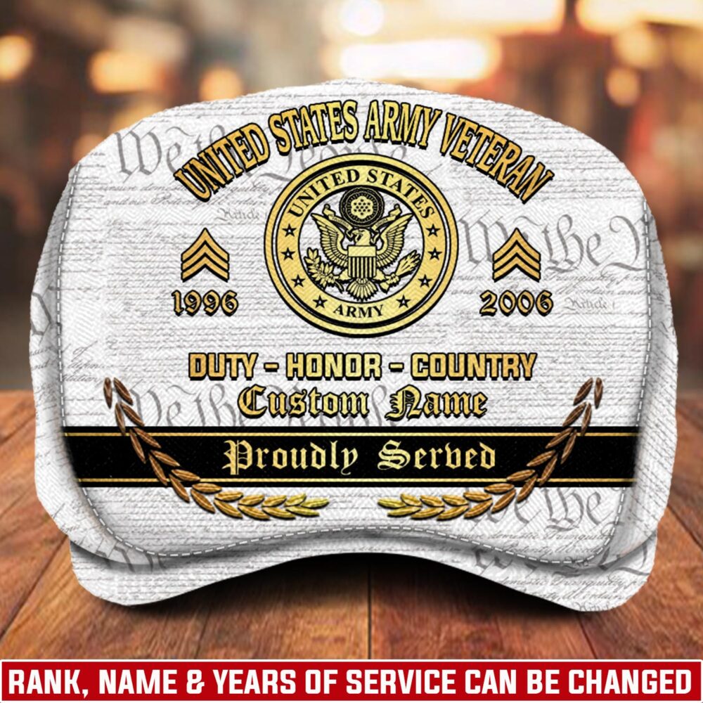 US Army, E 6 Army Staff Sergeant - Jeff Cap