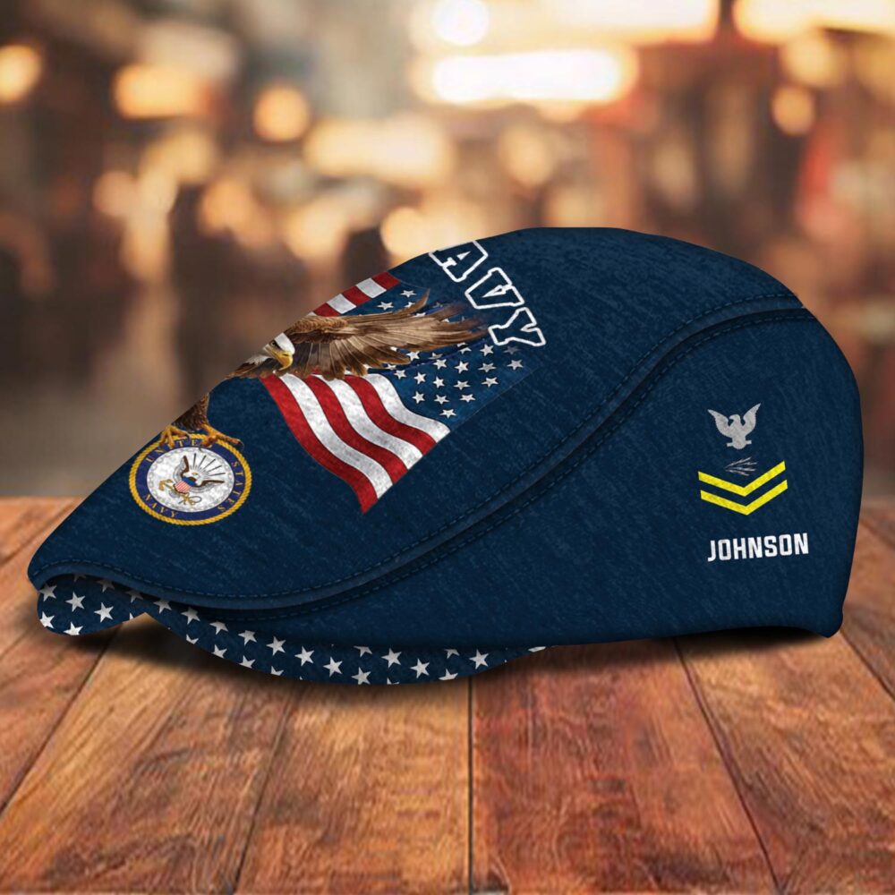 US Navy, E 8 Gold - Jeff Cap - Image 2