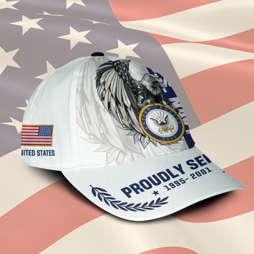 US Navy, Land Of The Free, Because Of The Brave - Classic Cap - Image 2