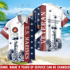 US Marine Corps, E 8 Marines First Sergeant - Hawaii Shirt