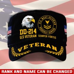 US Navy, E 5 Gold - Military Cap