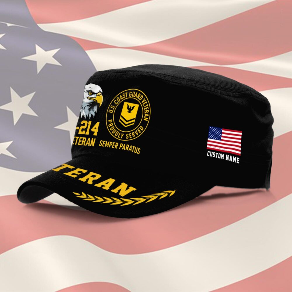 US Coast Guard, E 5 Gold - Military Cap - Image 2