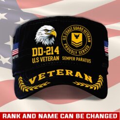 US Coast Guard, E 5 Gold - Military Cap