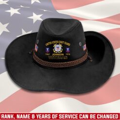 US Coast Guard, Remember - Honor - Respect - Cowboy Hat