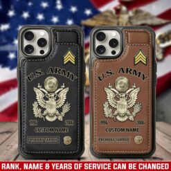 US Army - Leather Flip Phone Case