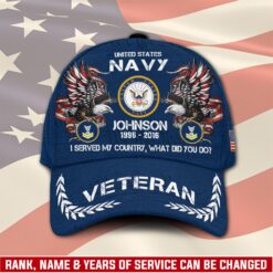 US Navy, Proud Veteran - Classic Cap