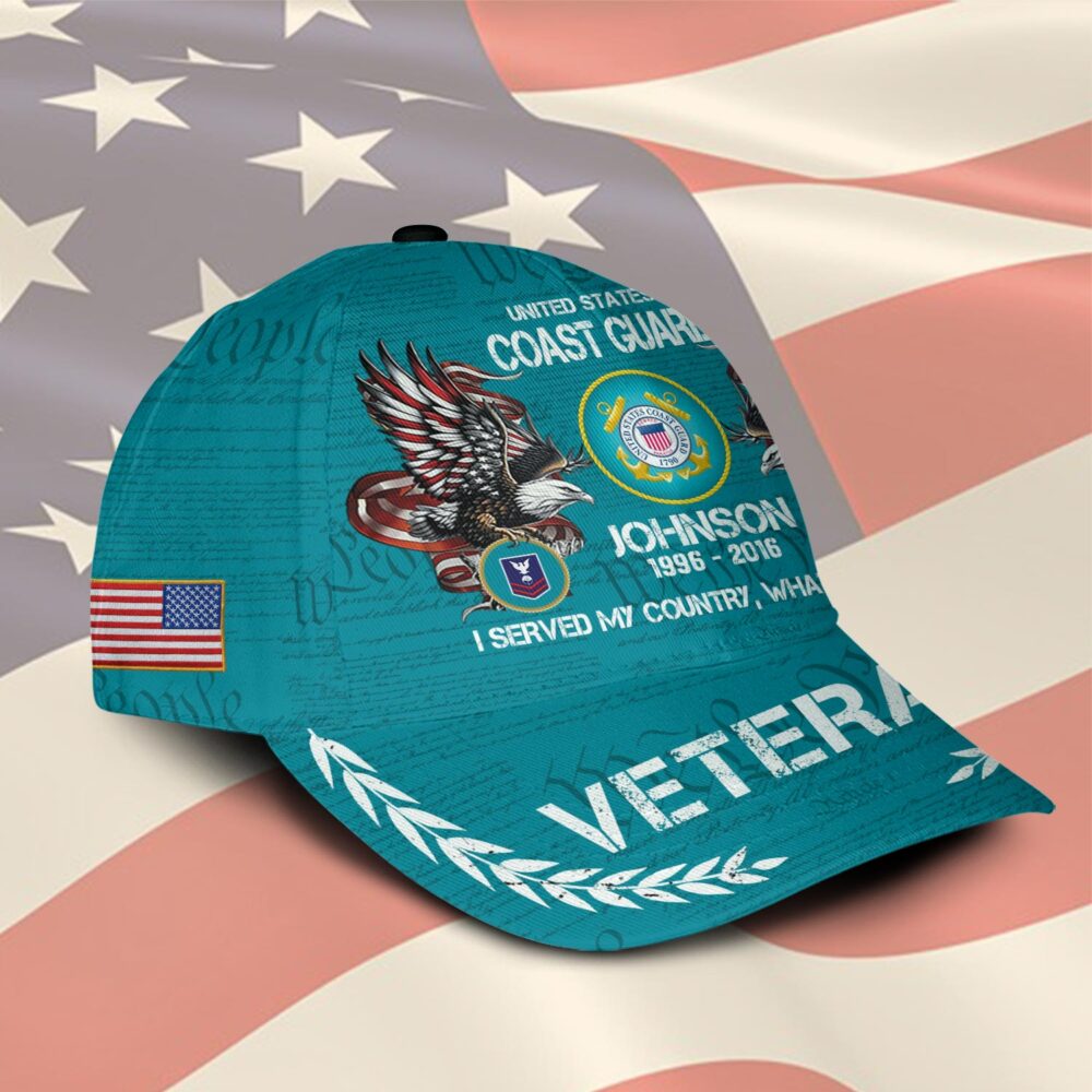 US Coast Guard, Proud To Have Served - Classic Cap - Image 2