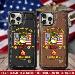 US Marine Corps, Once A Marine, Always A Marine - Leather Flip Phone Case