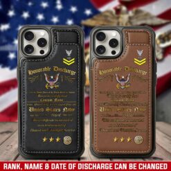 US Navy, No One Gets Left Behind - Leather Flip Phone Case