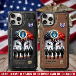 US Air Force , E 3 Air Force Airman First Class - Leather Flip Phone Case