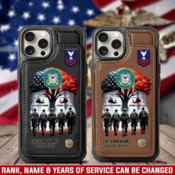 US Coast Guard, Defender of Freedom - Leather Flip Phone Case