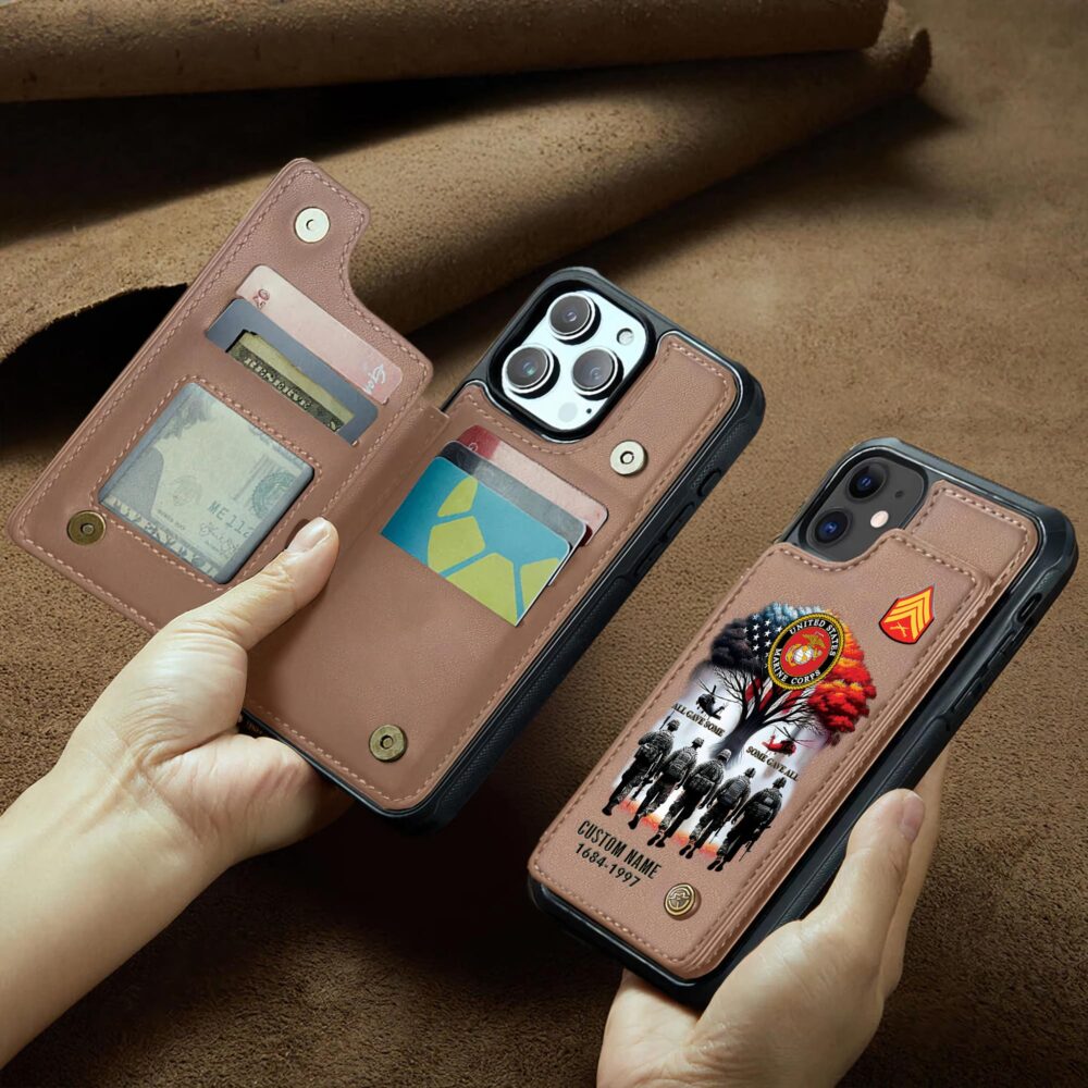 US Marine Corps, The Jarheads - Leather Flip Phone Case - Image 2