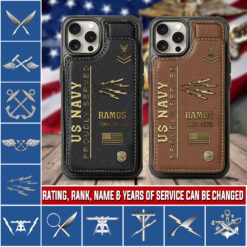 Navy Rating, Lest We Forget - Leather Flip Phone Case
