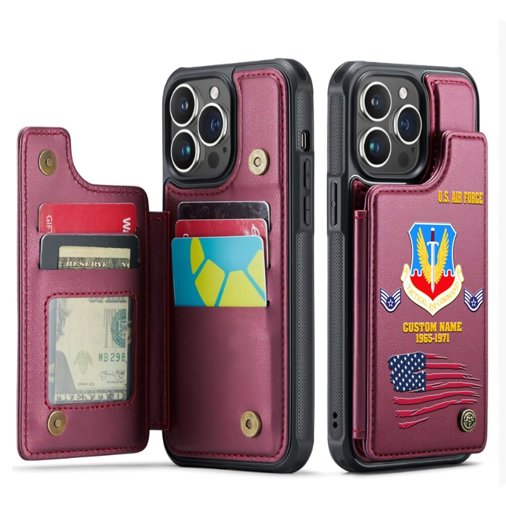 Air Force Command, E 9 Air Force Chief Master Sergeant - Leather Flip Phone Case - Image 4