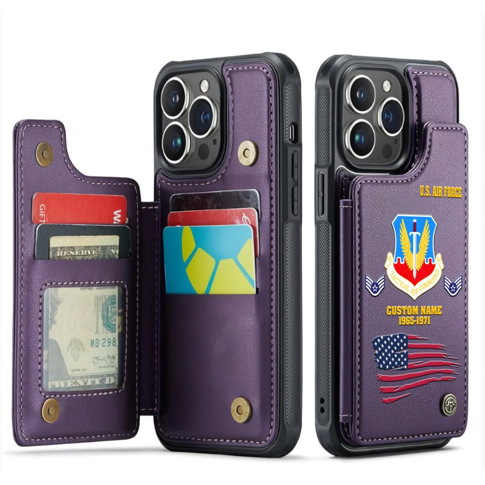 Air Force Command, E 9 Air Force Chief Master Sergeant - Leather Flip Phone Case - Image 6