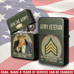 US Army, E 8 Army Master Sergeant - Lighter