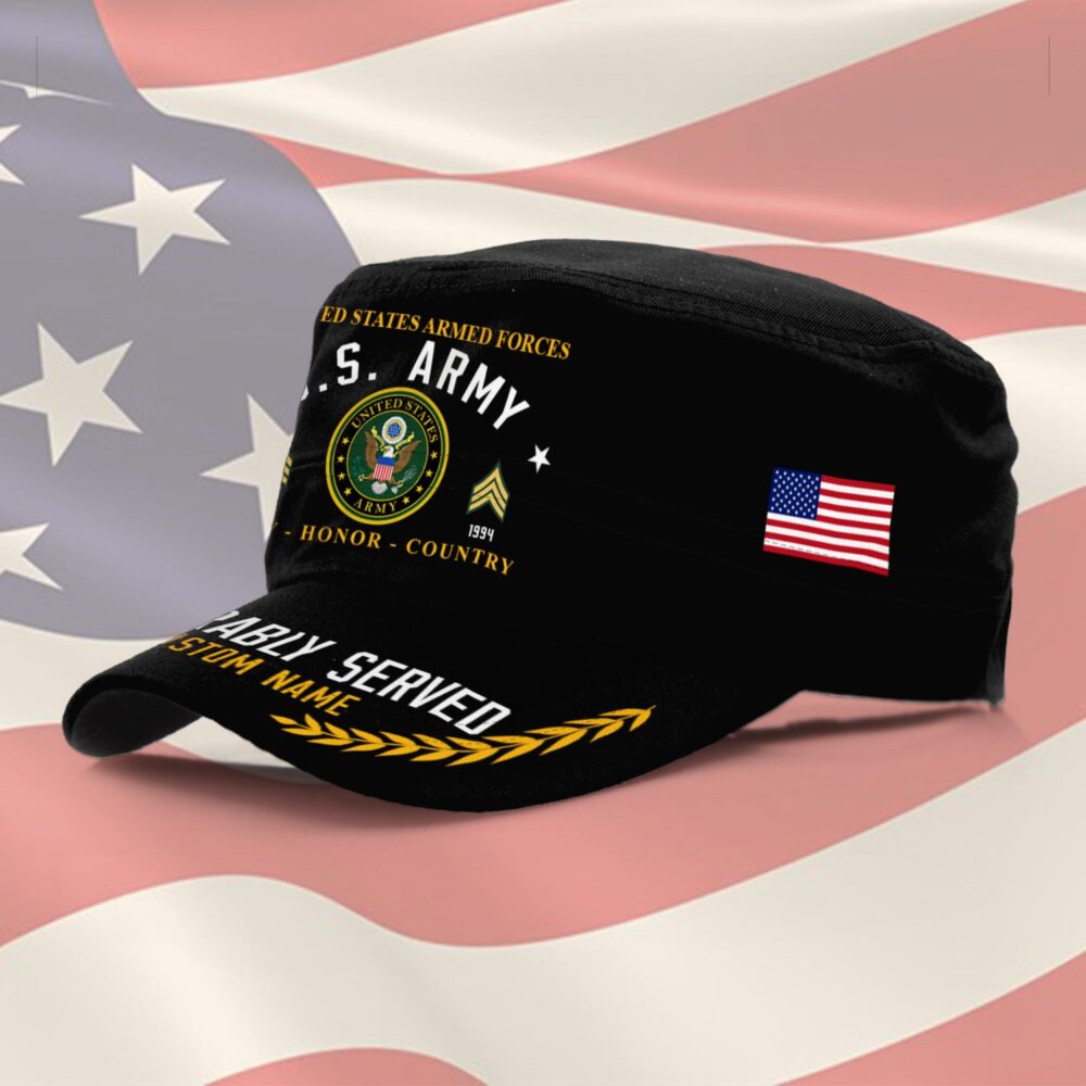 US Army, E 7 Army Sergeant First Class - Military Cap - Image 2
