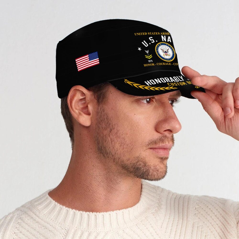 US Navy, Honor, Duty, Service - Military Cap - Image 3