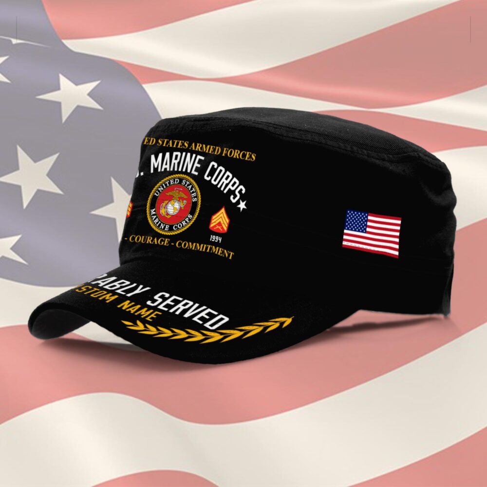 US Marine Corps, Remember - Honor - Respect - Military Cap - Image 2