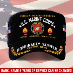 US Marine Corps, Remember - Honor - Respect - Military Cap