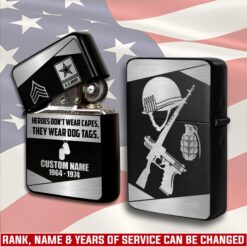 US Army, O 3 Army Captain - Engraved Lighter