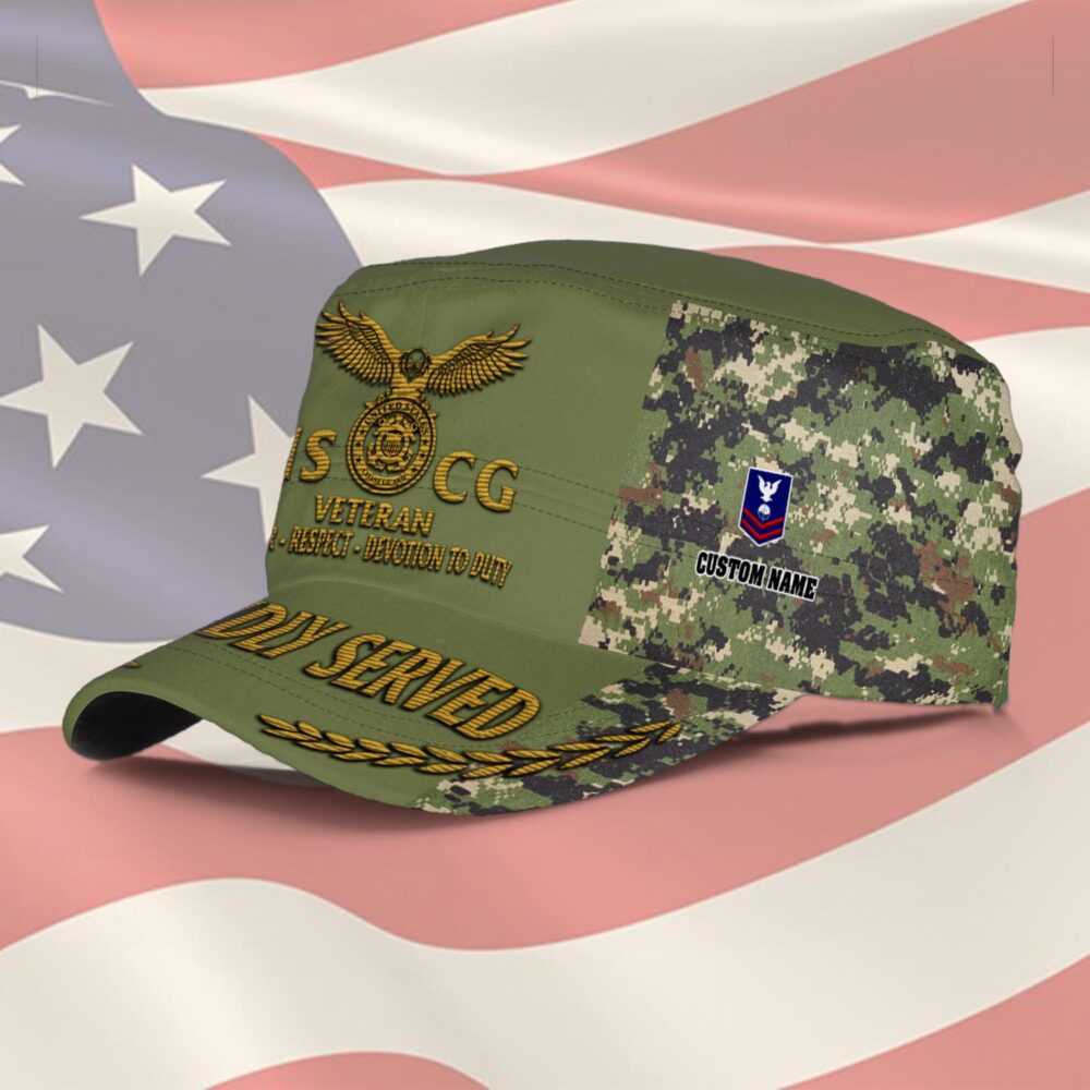 US Coast Guard, E 4 Gold - Military Cap - Image 2