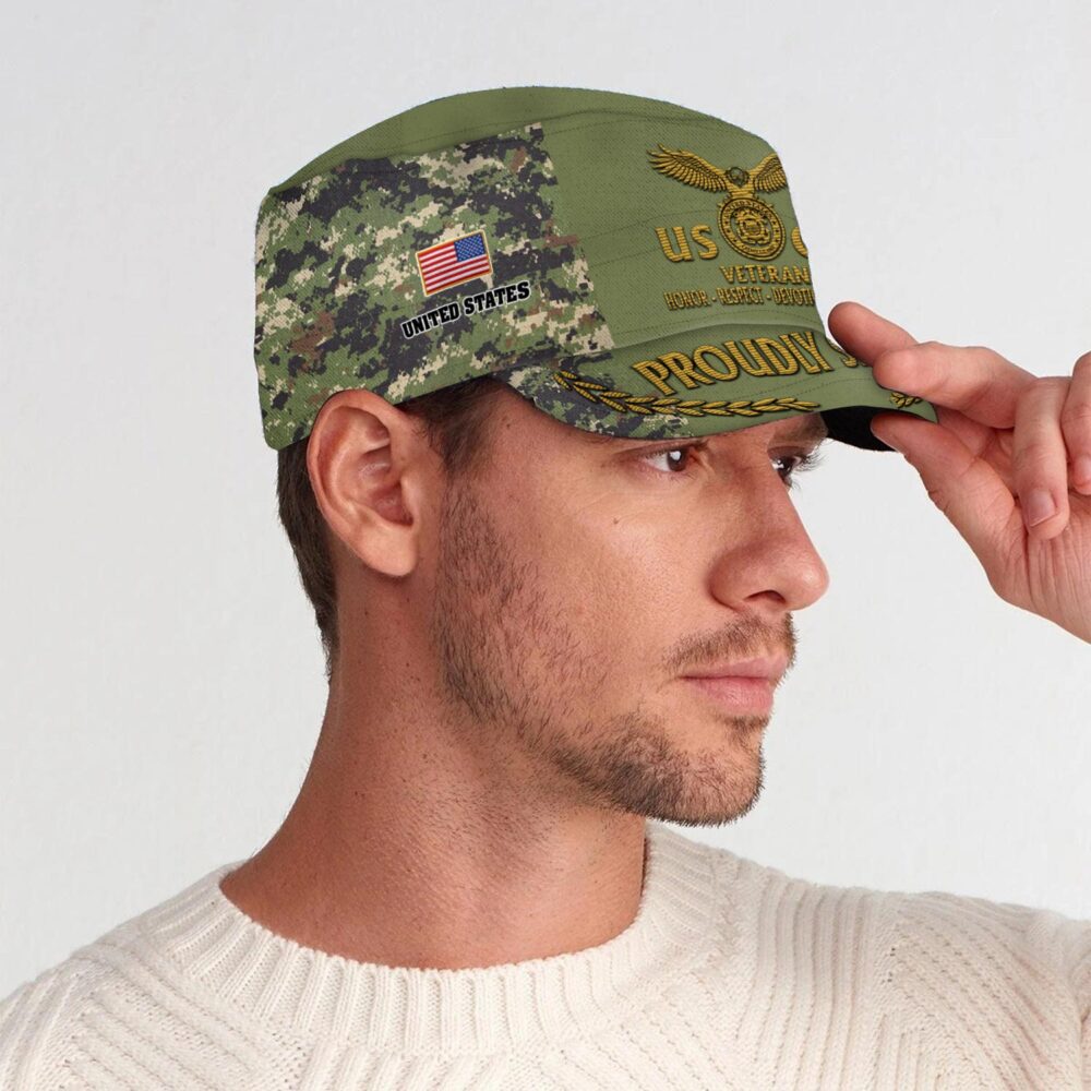 US Coast Guard, E 4 Gold - Military Cap - Image 3