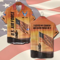 US Air Force , Life And Pride - Short Sleeve Button Shirt