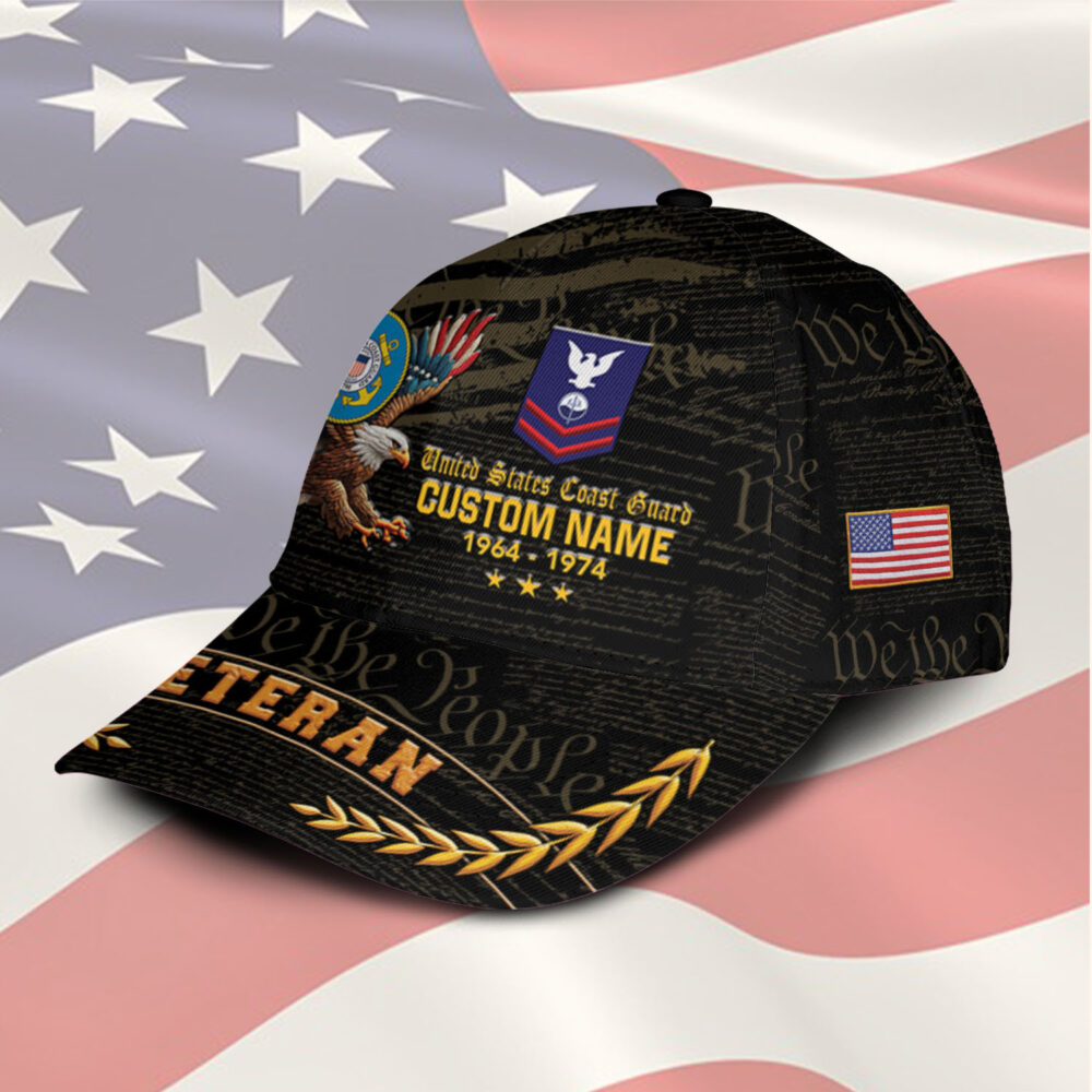 US Coast Guard, E 6 Gold - Classic Cap - Image 2