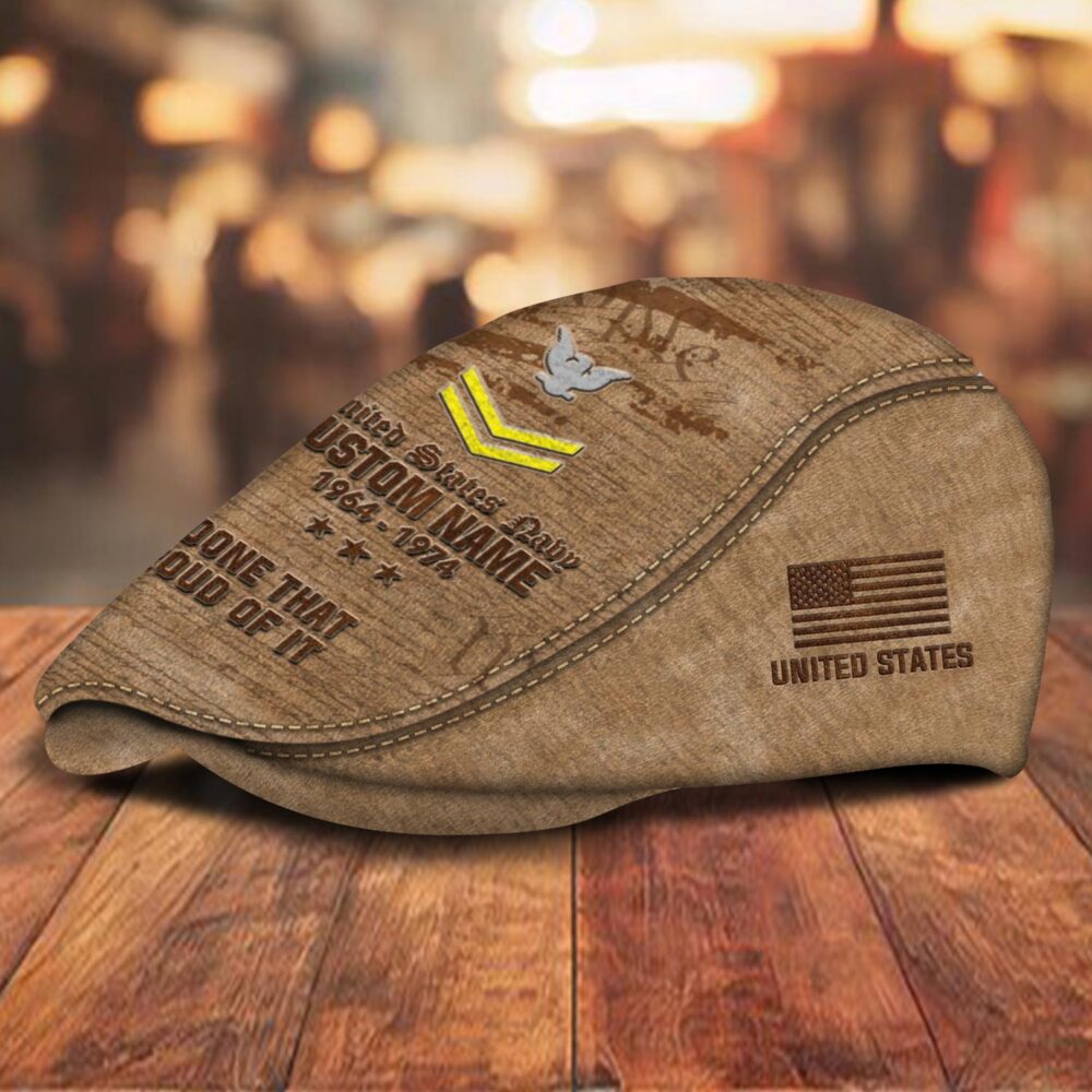 US Navy, E 4 Gold - Jeff Cap - Image 2