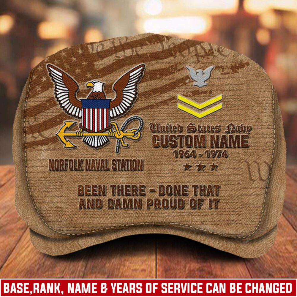 US Navy, E 4 Gold - Jeff Cap