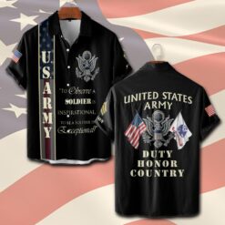 US Army, Proud To Have Served - Short Sleeve Button Shirt