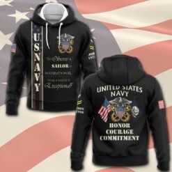 US Navy, E 7 Gold - Hoodie