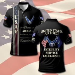 US Air Force , Freedom Over Fear - Polo Shirt
