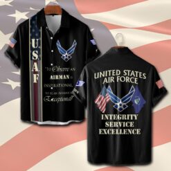 US Air Force , E 4 Air Force Sergeant - Short Sleeve Button Shirt