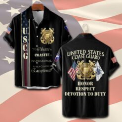 US Coast Guard, Proud To Have Served - Short Sleeve Button Shirt