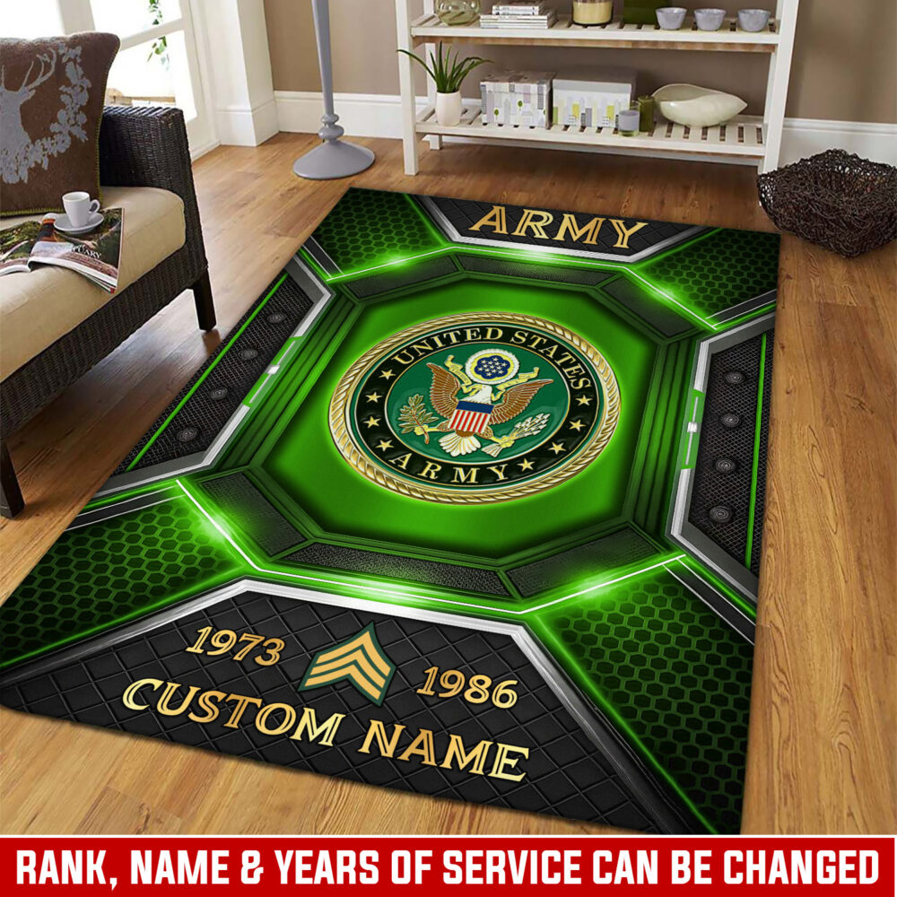 US Army, Proud To Have Served - Rug 48x63in