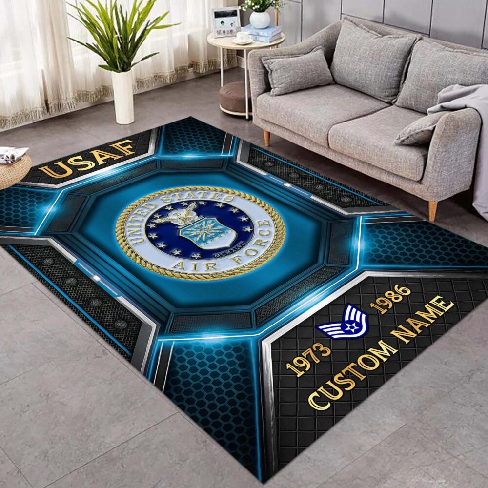 US Air Force, No One Fights Alone - Rug 73x48in - Image 3
