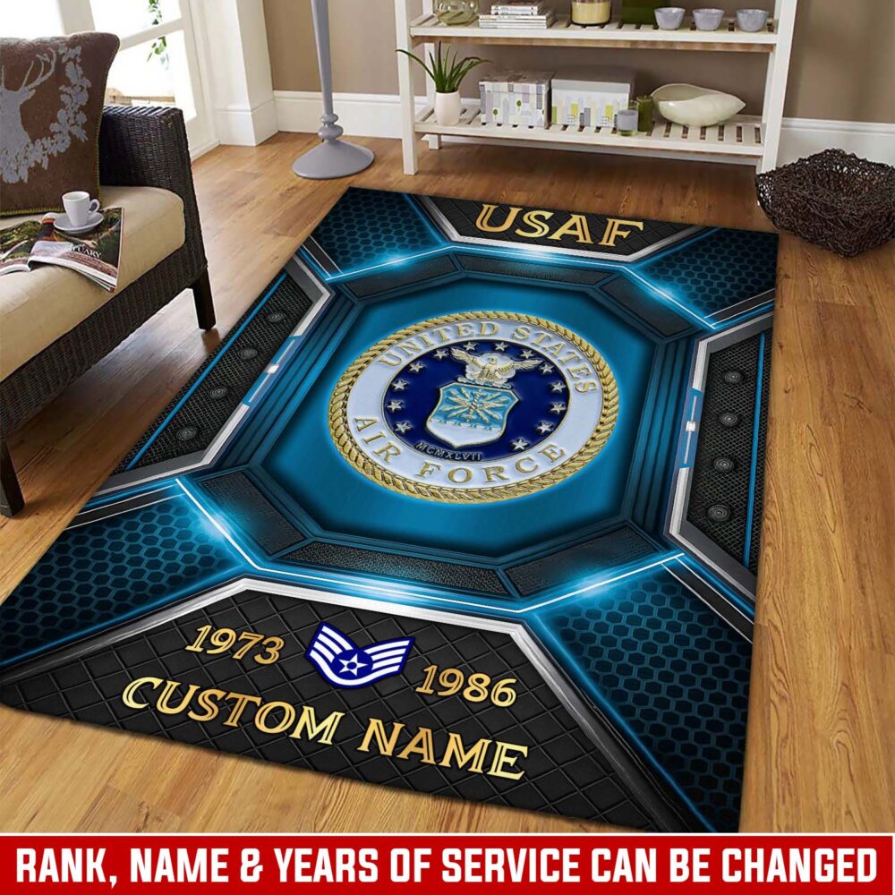 US Air Force, No One Fights Alone - Rug 73x48in