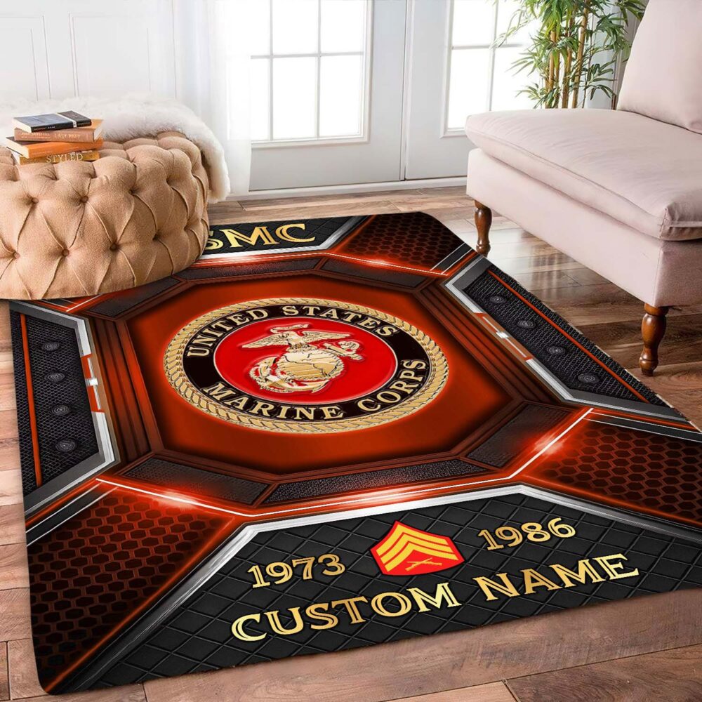 US Marine Corps, Semper Fidelis - Rug 48x63in - Image 2