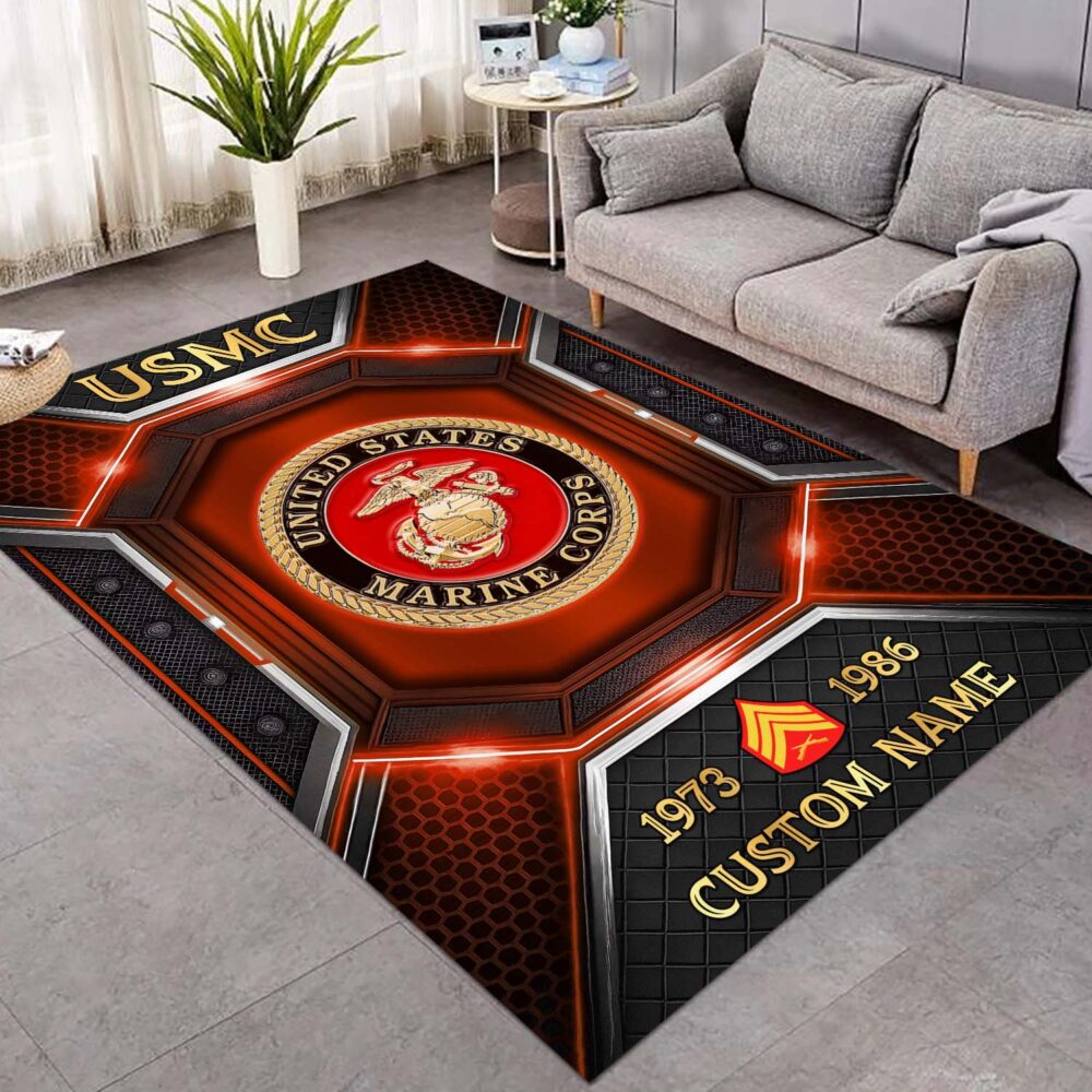 US Marine Corps, Semper Fidelis - Rug 48x63in - Image 3