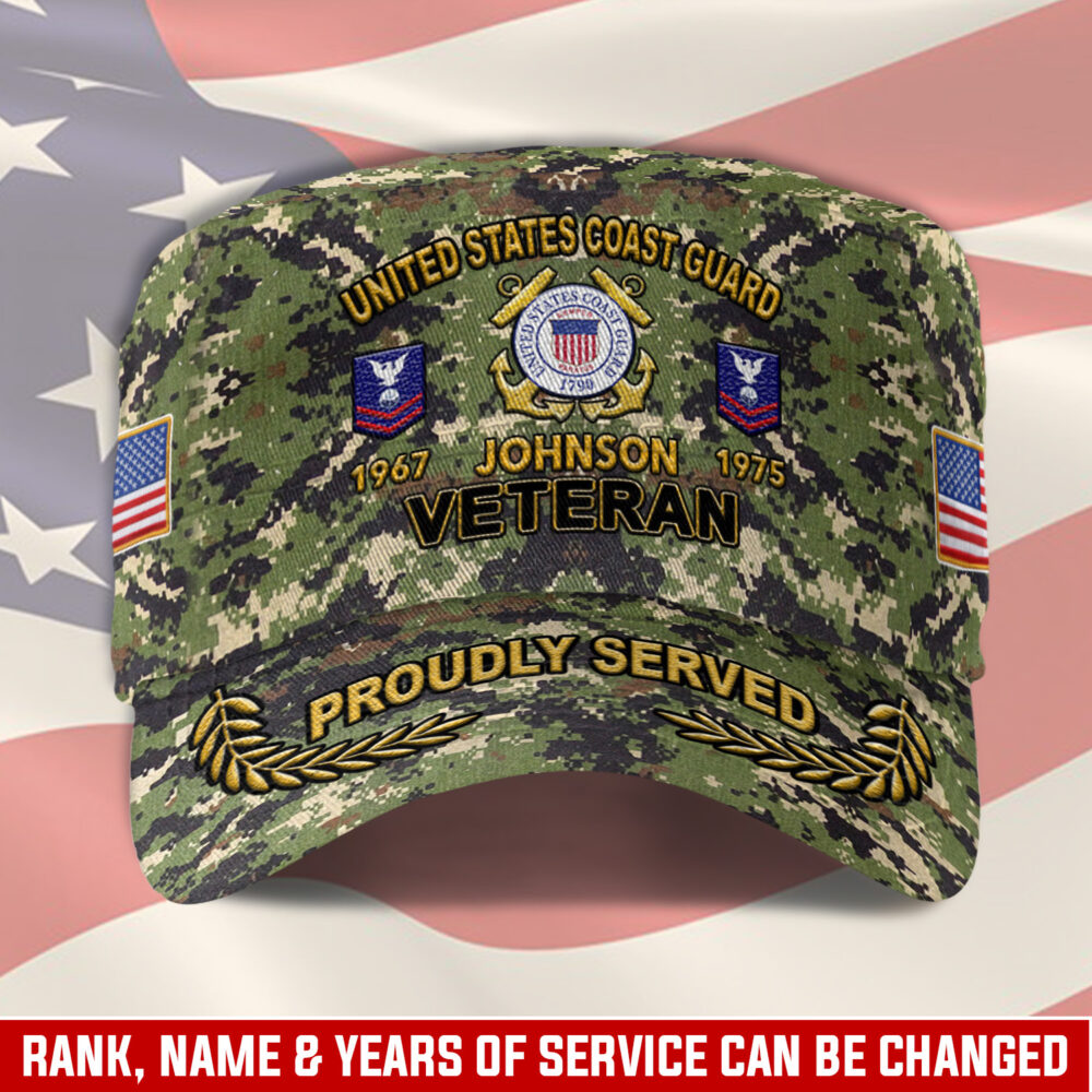 US Coast Guard, Honoring All Who Served - Military Cap