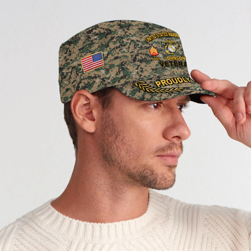 US Marine Corps, E 8 Marines Master Sergeant - Military Cap - Image 3