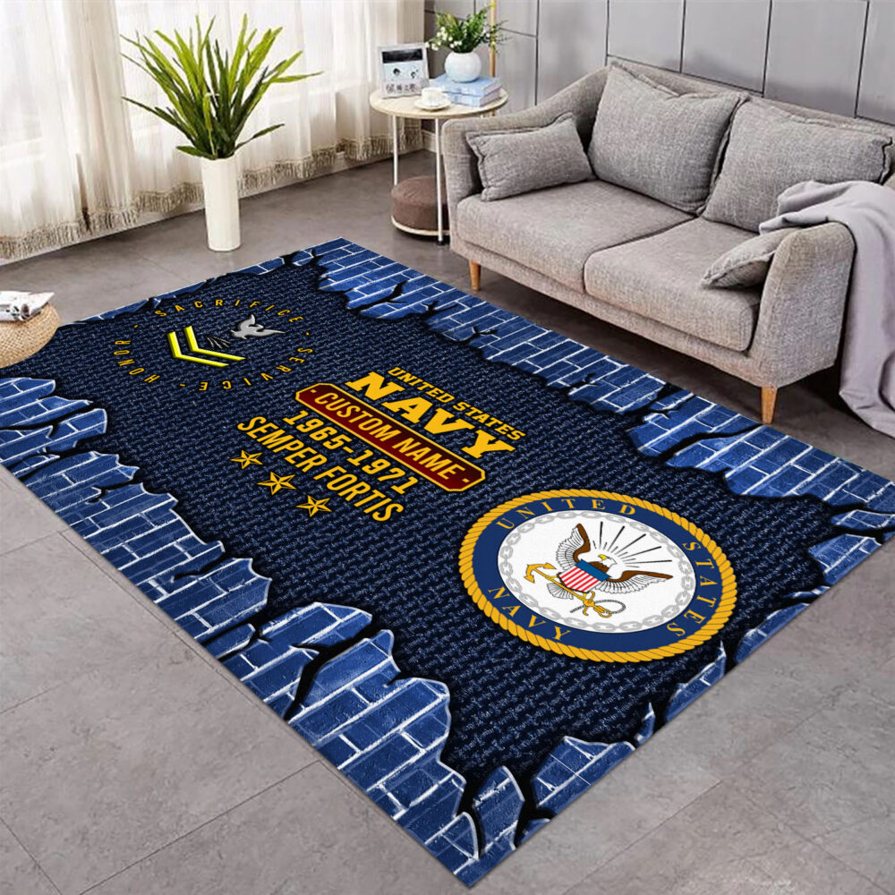 US Navy, E 3 White - Rug 39x60in - Image 2