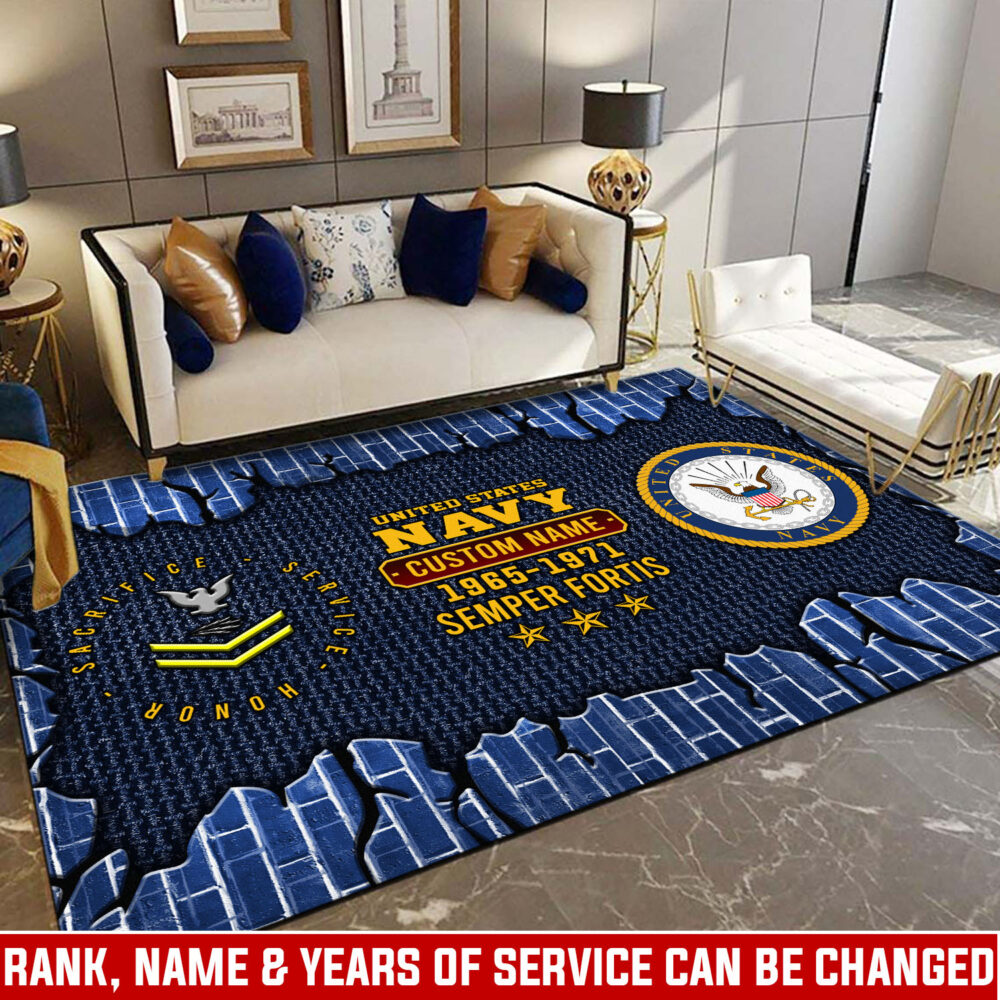 US Navy, E 3 White - Rug 39x60in