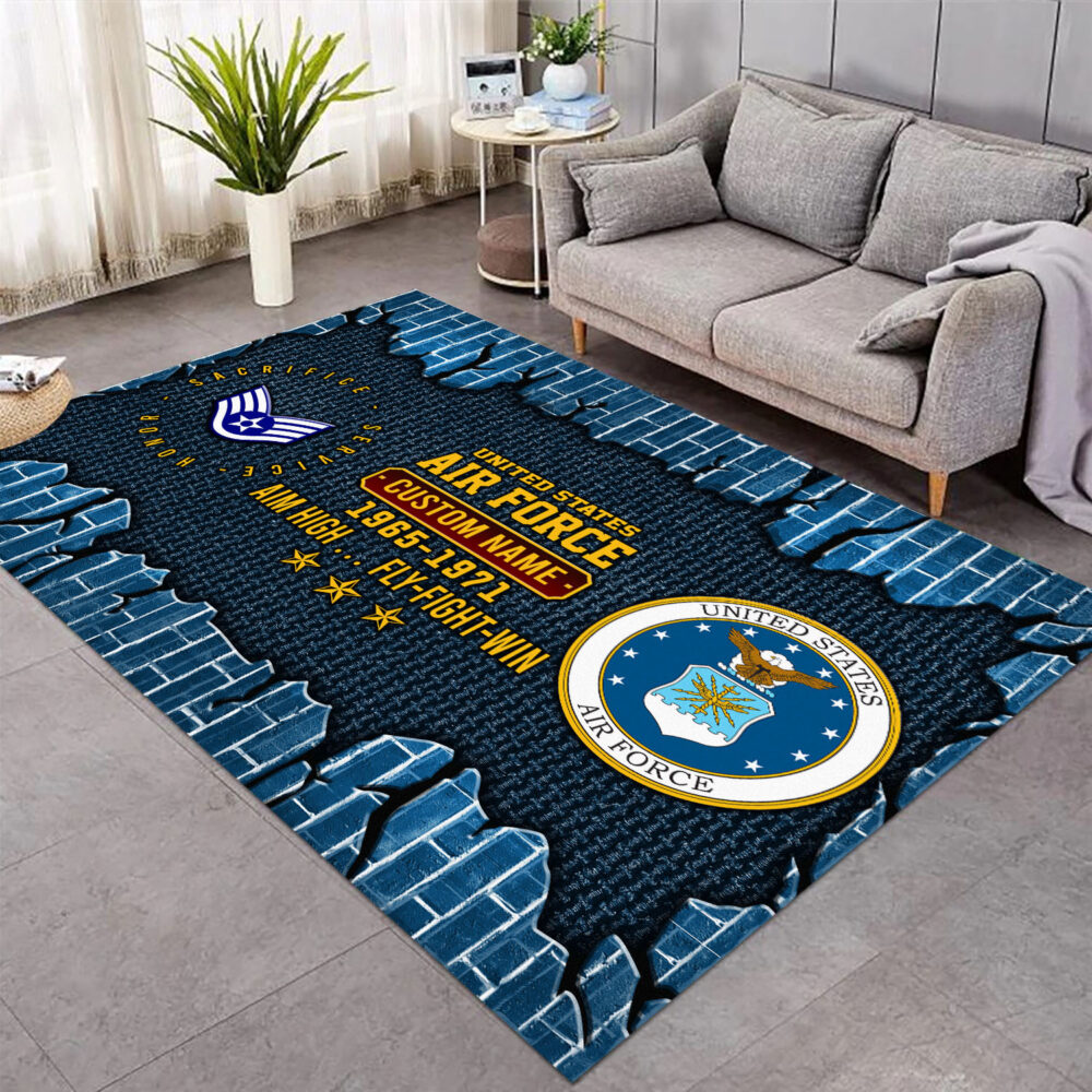 US Air Force, E 8 Air Force First Sergeant - Rug 80x58in - Image 2