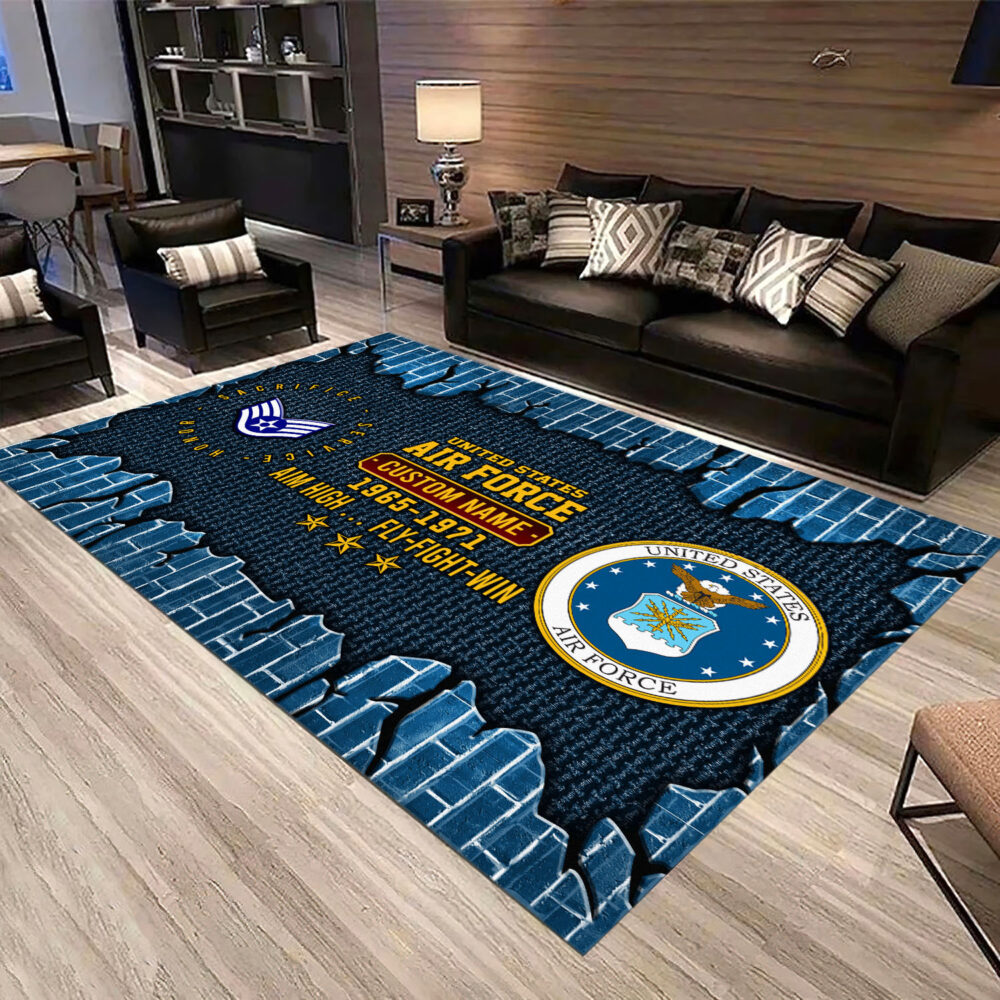 US Air Force, E 8 Air Force First Sergeant - Rug 80x58in - Image 3
