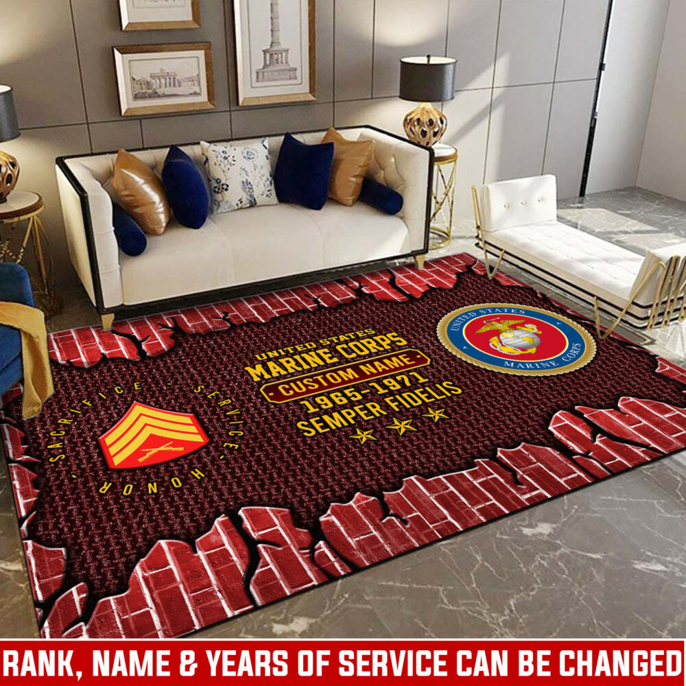US Marine Corps, The Devil Dogs - Rug 80x58in