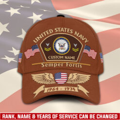 US Navy, Land Of The Free, Because Of The Brave - Classic Cap